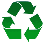 Logo recyclage vert
